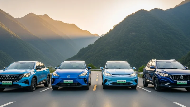 4 coches chinos
